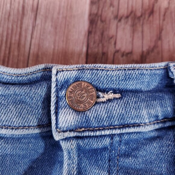 Mother Womens Size 27 The Tomcat Play Like A Pirate Straight Leg Jean Distressed - Picture 6 of 16